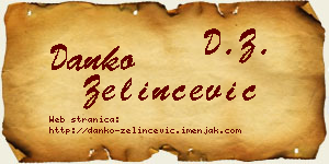Danko Zelinčević vizit kartica